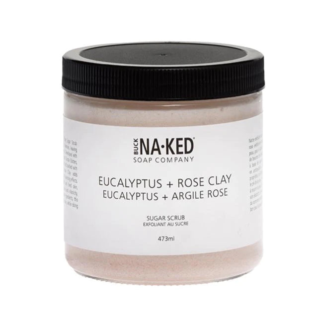 Buck Naked Eucalyptus & Pink Clay Sugar Scrub